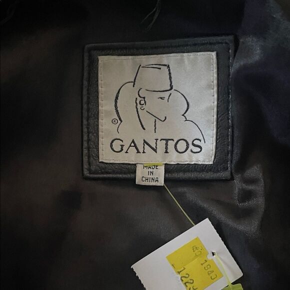 Gantos Vintage Women's Classic Black Leather Jacket - Picture 2 of 6